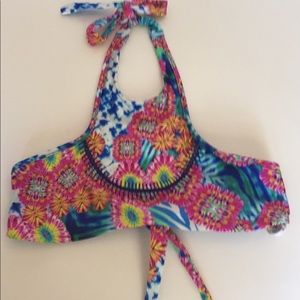 Luli Fama Beautiful Mess Reverisible Bikini Top